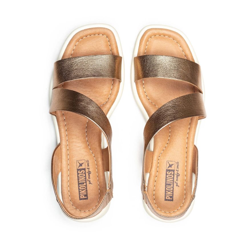 Women's Pikolinos CALELLA Sandals Gold | NZ JA95832